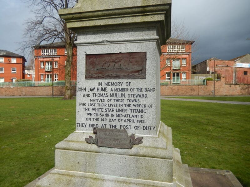 Titanic Memorial Dock Park Dumfries